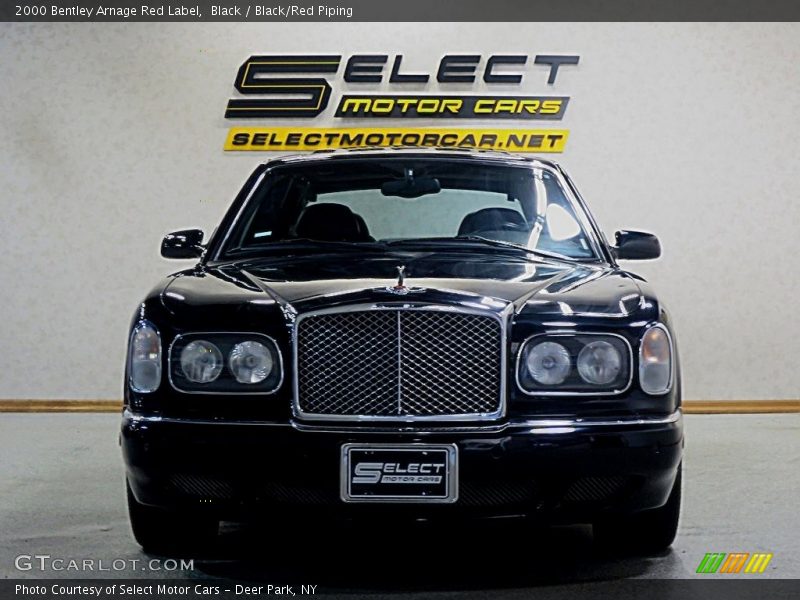 Black / Black/Red Piping 2000 Bentley Arnage Red Label