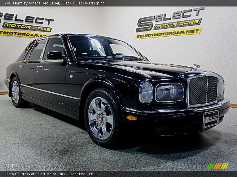 Black / Black/Red Piping 2000 Bentley Arnage Red Label