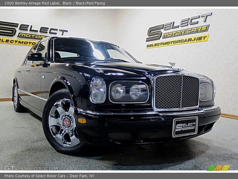 Black / Black/Red Piping 2000 Bentley Arnage Red Label