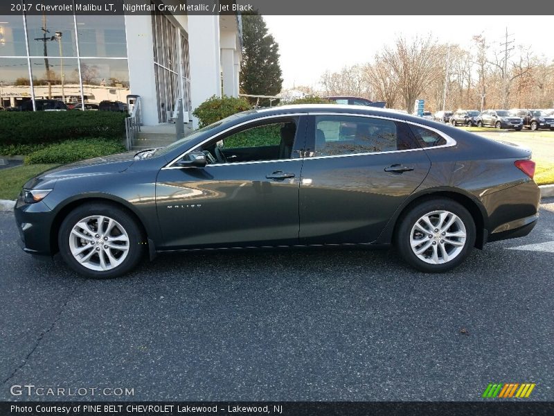 Nightfall Gray Metallic / Jet Black 2017 Chevrolet Malibu LT