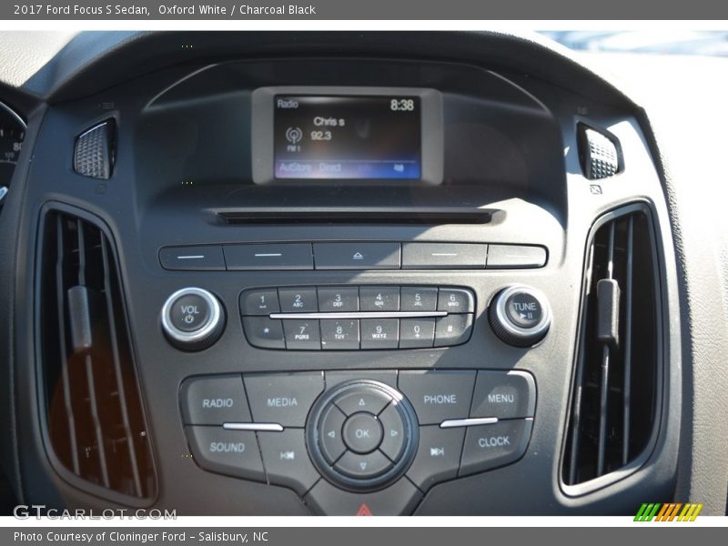 Controls of 2017 Focus S Sedan