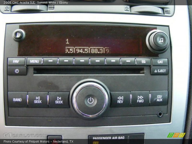 Summit White / Ebony 2008 GMC Acadia SLE