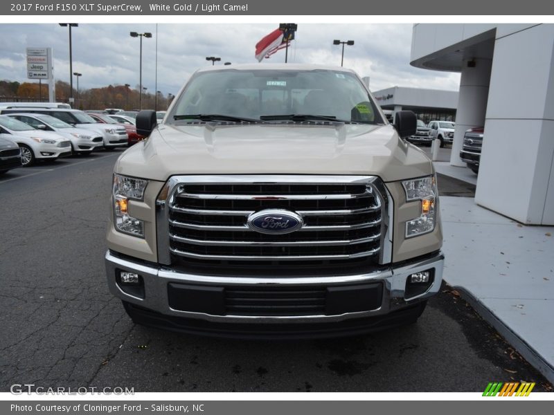 White Gold / Light Camel 2017 Ford F150 XLT SuperCrew