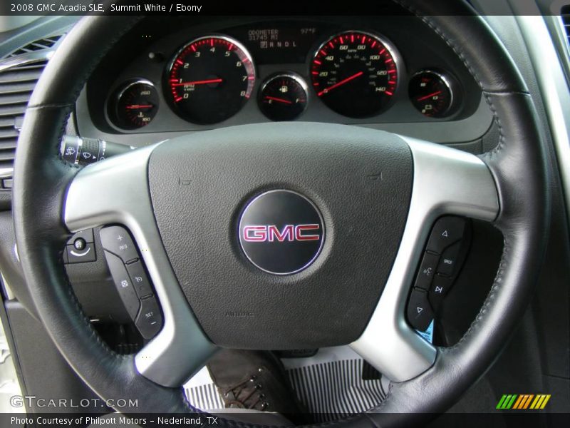 Summit White / Ebony 2008 GMC Acadia SLE