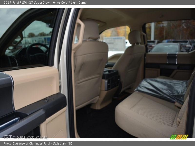 White Gold / Light Camel 2017 Ford F150 XLT SuperCrew