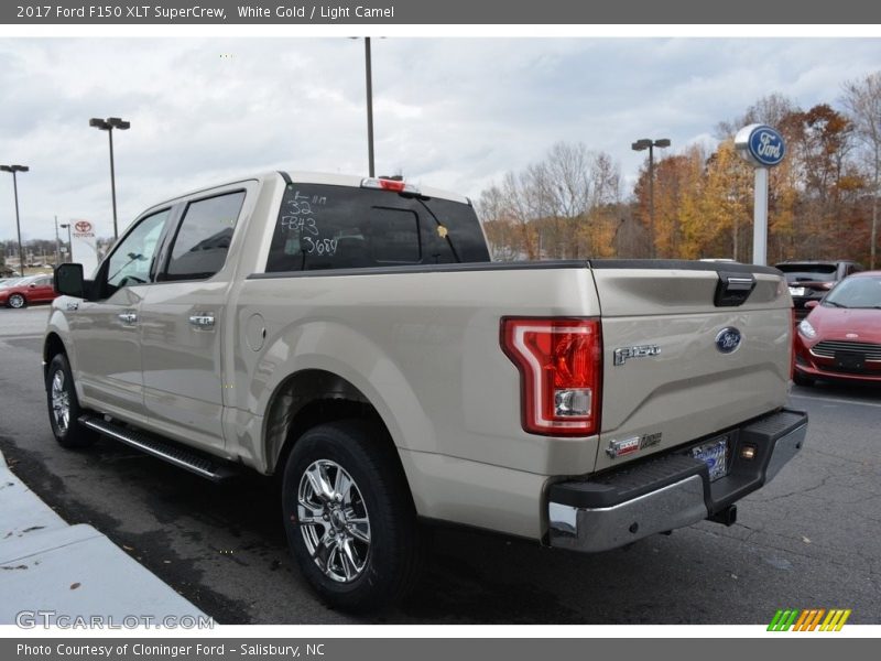 White Gold / Light Camel 2017 Ford F150 XLT SuperCrew
