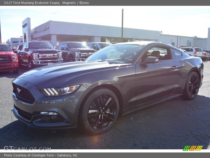 Magnetic / Ebony 2017 Ford Mustang Ecoboost Coupe