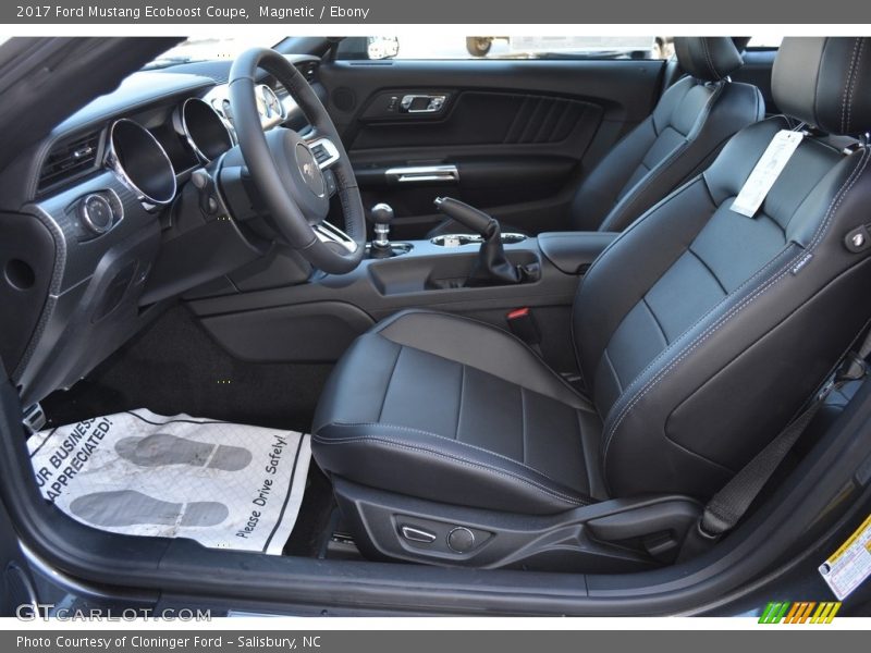 Magnetic / Ebony 2017 Ford Mustang Ecoboost Coupe