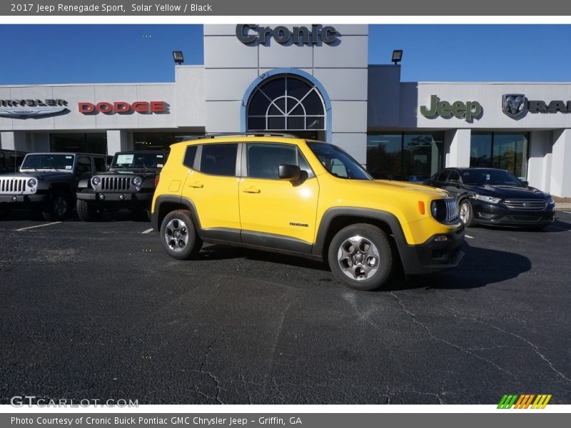 Solar Yellow / Black 2017 Jeep Renegade Sport
