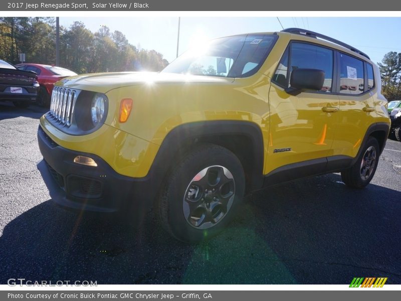 Solar Yellow / Black 2017 Jeep Renegade Sport