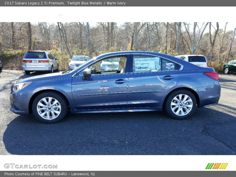 Twilight Blue Metallic / Warm Ivory 2017 Subaru Legacy 2.5i Premium