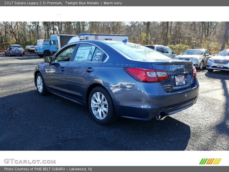 Twilight Blue Metallic / Warm Ivory 2017 Subaru Legacy 2.5i Premium