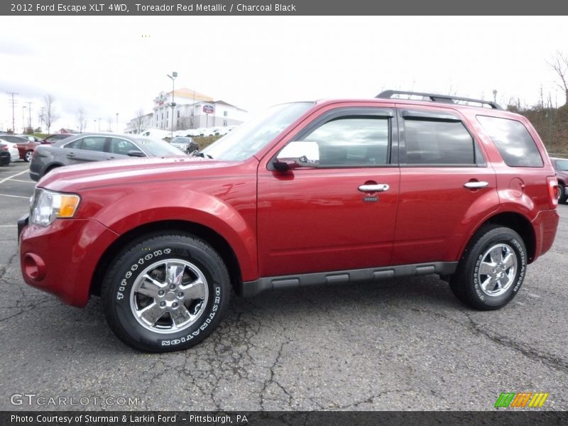 Toreador Red Metallic / Charcoal Black 2012 Ford Escape XLT 4WD