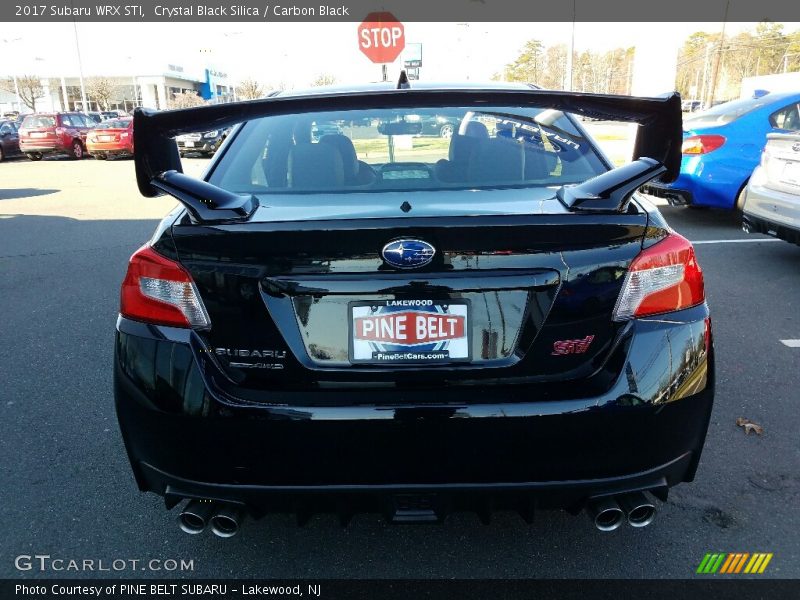 Crystal Black Silica / Carbon Black 2017 Subaru WRX STI