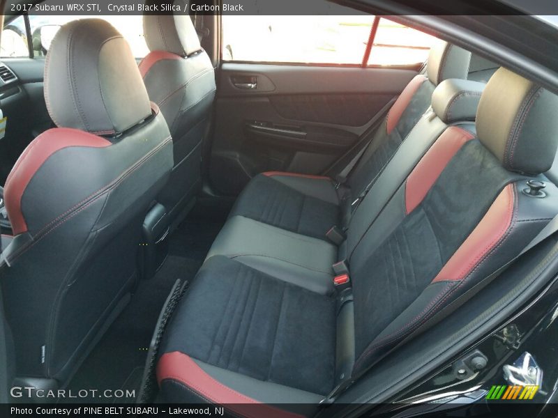 Rear Seat of 2017 WRX STI