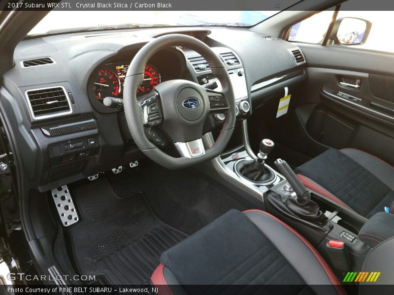 2017 WRX STI Carbon Black Interior