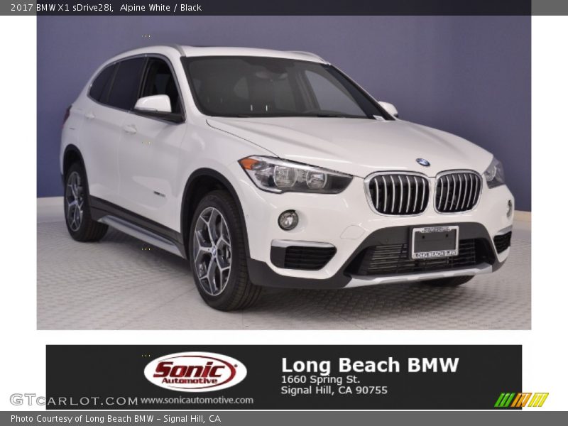 Alpine White / Black 2017 BMW X1 sDrive28i