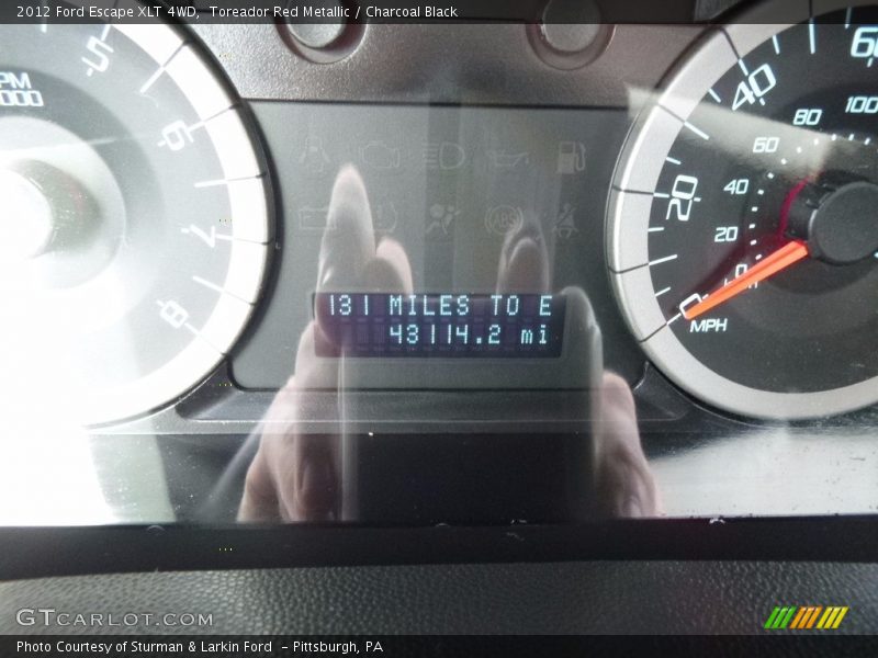 Toreador Red Metallic / Charcoal Black 2012 Ford Escape XLT 4WD