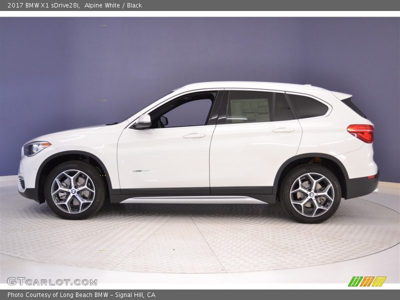 Alpine White / Black 2017 BMW X1 sDrive28i