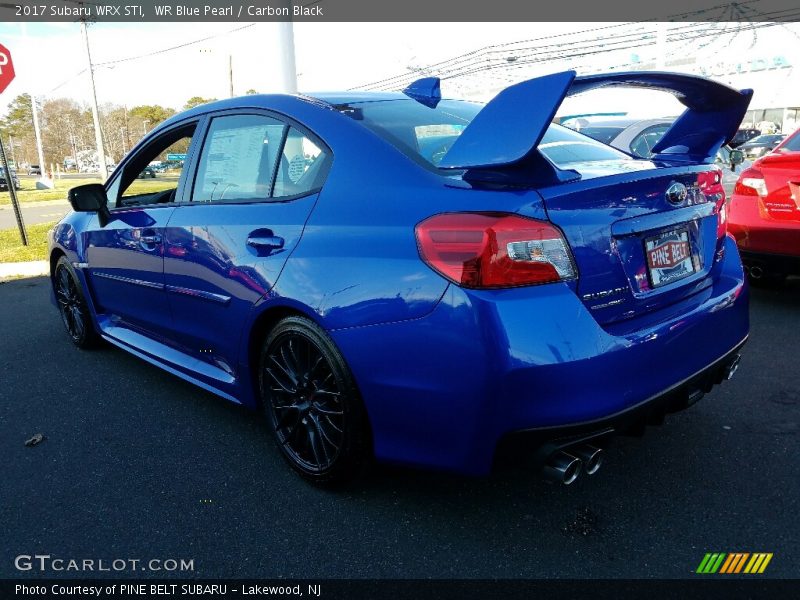 WR Blue Pearl / Carbon Black 2017 Subaru WRX STI