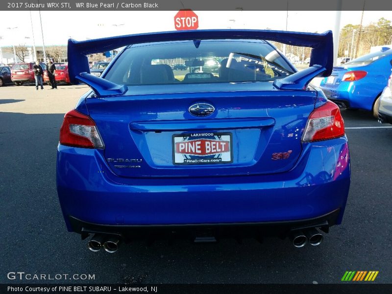 WR Blue Pearl / Carbon Black 2017 Subaru WRX STI