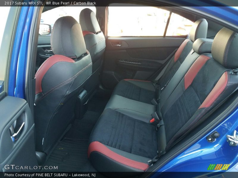 Rear Seat of 2017 WRX STI