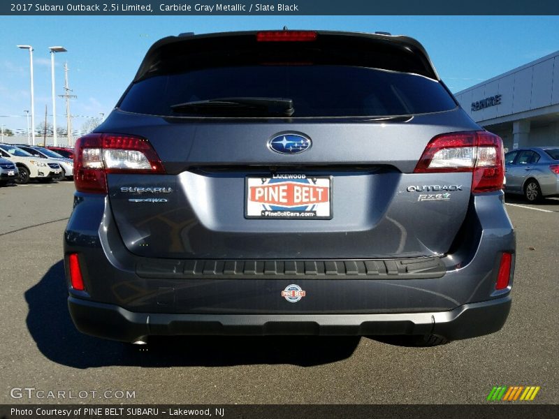 Carbide Gray Metallic / Slate Black 2017 Subaru Outback 2.5i Limited