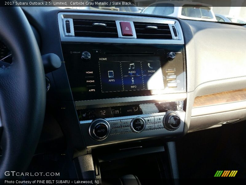 Carbide Gray Metallic / Slate Black 2017 Subaru Outback 2.5i Limited