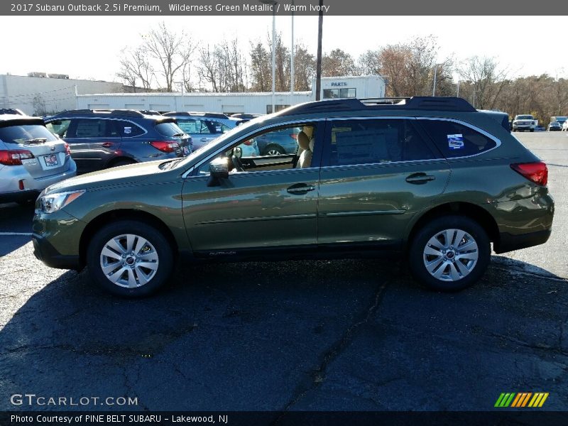 Wilderness Green Metallic / Warm Ivory 2017 Subaru Outback 2.5i Premium