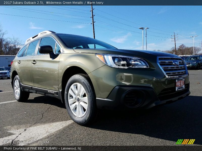 Wilderness Green Metallic / Warm Ivory 2017 Subaru Outback 2.5i