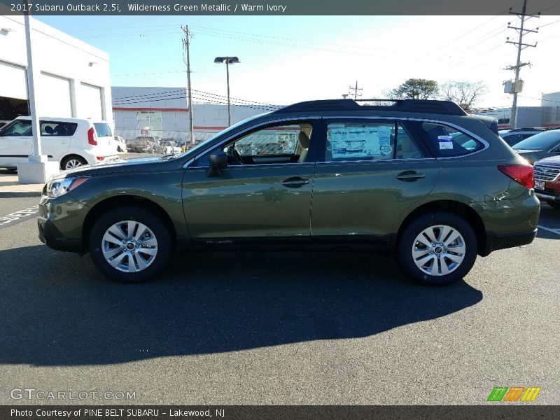 Wilderness Green Metallic / Warm Ivory 2017 Subaru Outback 2.5i