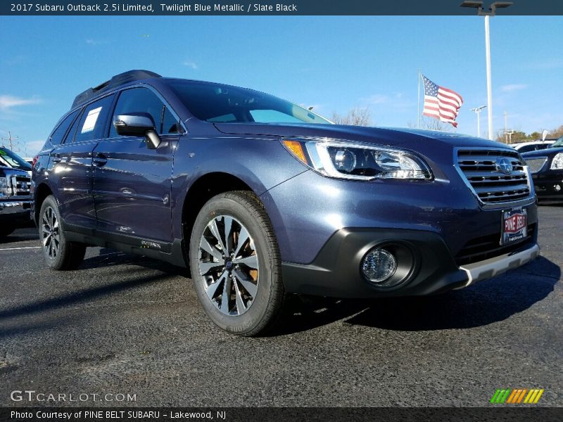 Twilight Blue Metallic / Slate Black 2017 Subaru Outback 2.5i Limited