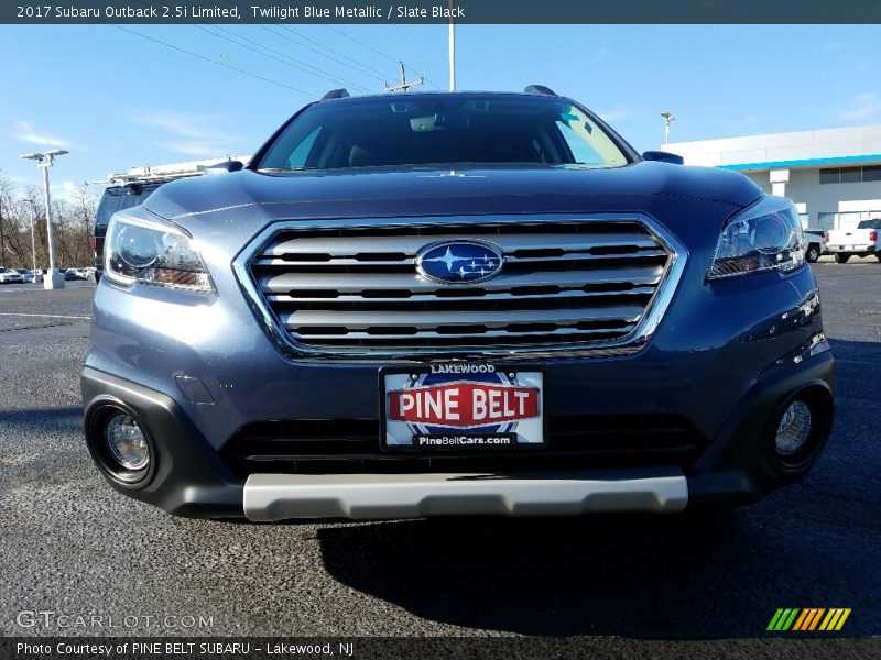 Twilight Blue Metallic / Slate Black 2017 Subaru Outback 2.5i Limited