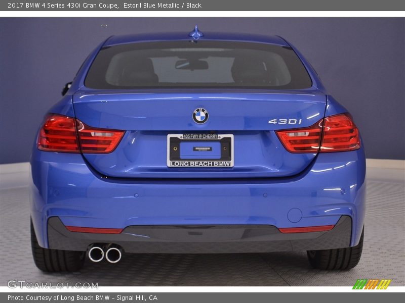 Estoril Blue Metallic / Black 2017 BMW 4 Series 430i Gran Coupe