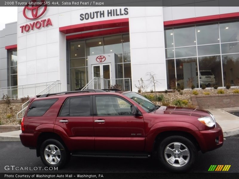 Salsa Red Pearl / Taupe 2008 Toyota 4Runner SR5 4x4