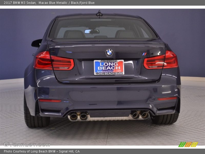 Macao Blue Metallic / Black/fjord Blue 2017 BMW M3 Sedan