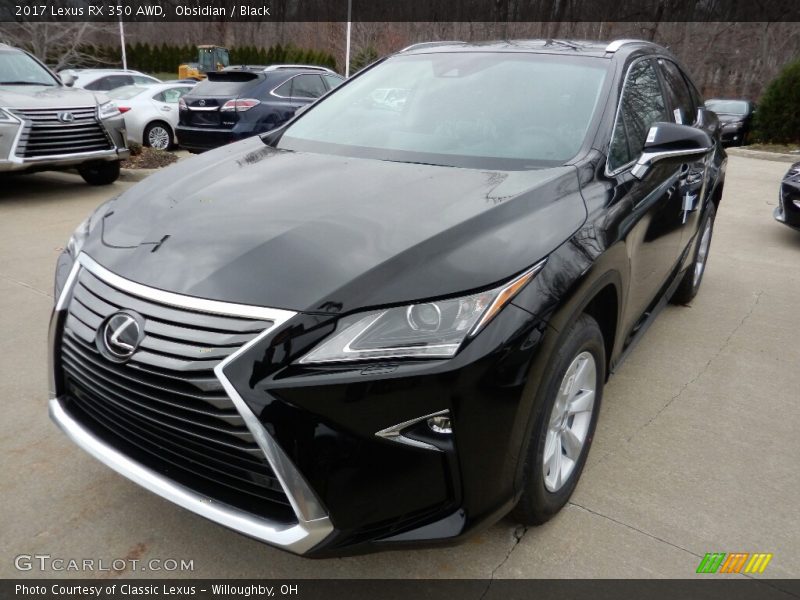 Obsidian / Black 2017 Lexus RX 350 AWD