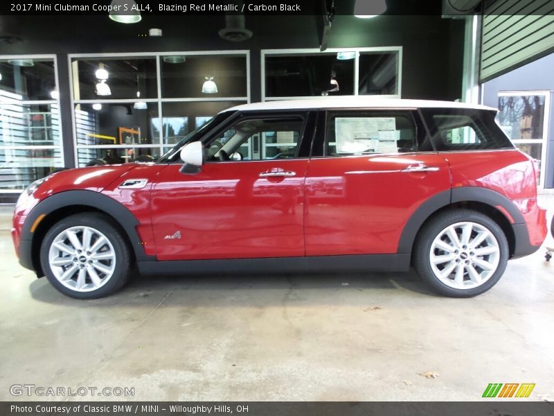Blazing Red Metallic / Carbon Black 2017 Mini Clubman Cooper S ALL4