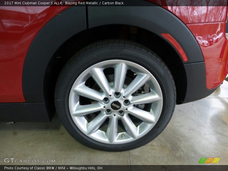 Blazing Red Metallic / Carbon Black 2017 Mini Clubman Cooper S ALL4