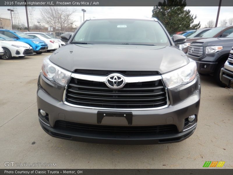 Predawn Gray Mica / Ash 2016 Toyota Highlander XLE