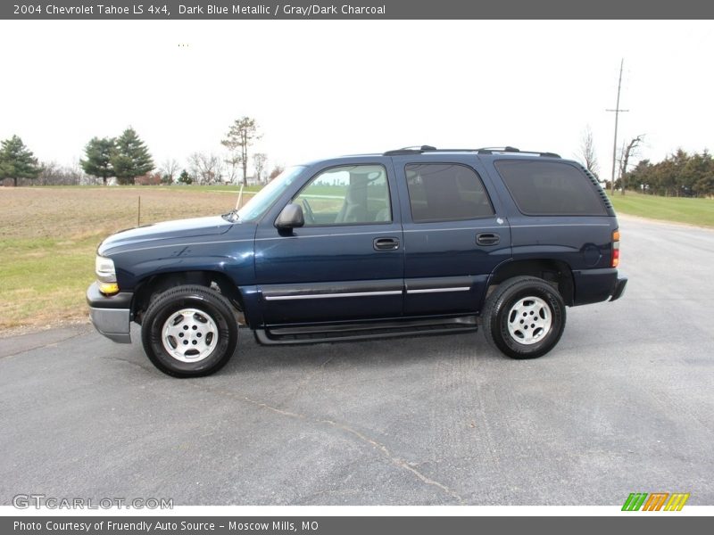 Dark Blue Metallic / Gray/Dark Charcoal 2004 Chevrolet Tahoe LS 4x4