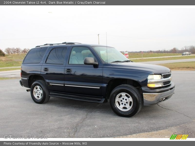 Dark Blue Metallic / Gray/Dark Charcoal 2004 Chevrolet Tahoe LS 4x4