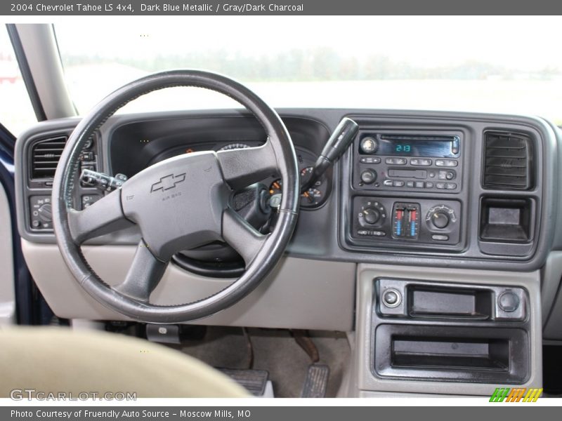 Dark Blue Metallic / Gray/Dark Charcoal 2004 Chevrolet Tahoe LS 4x4