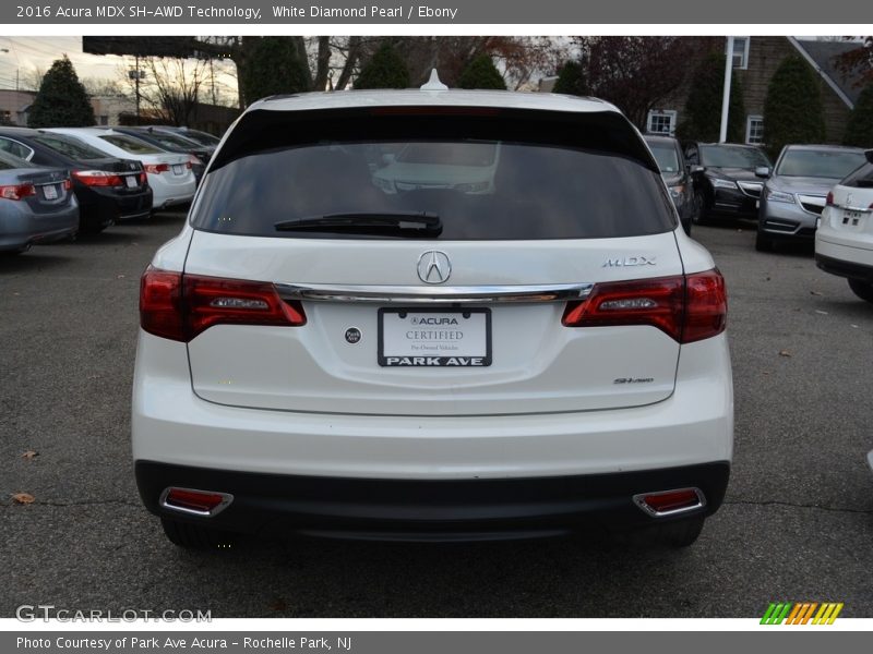 White Diamond Pearl / Ebony 2016 Acura MDX SH-AWD Technology
