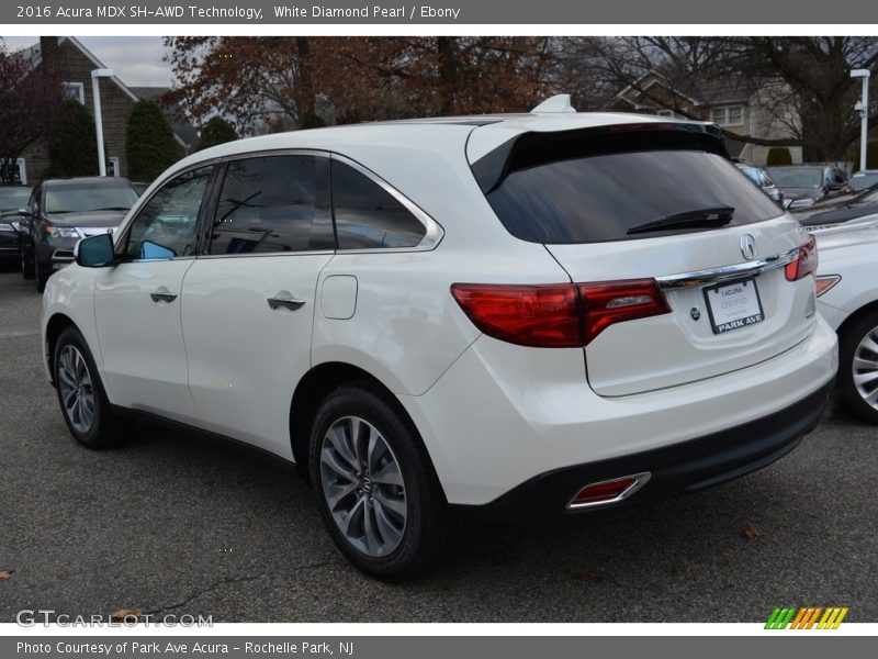 White Diamond Pearl / Ebony 2016 Acura MDX SH-AWD Technology
