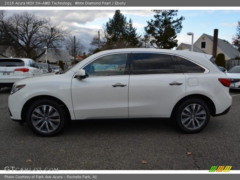 White Diamond Pearl / Ebony 2016 Acura MDX SH-AWD Technology