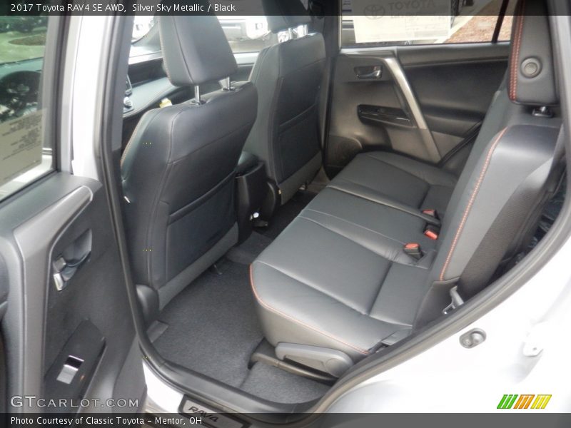 Rear Seat of 2017 RAV4 SE AWD