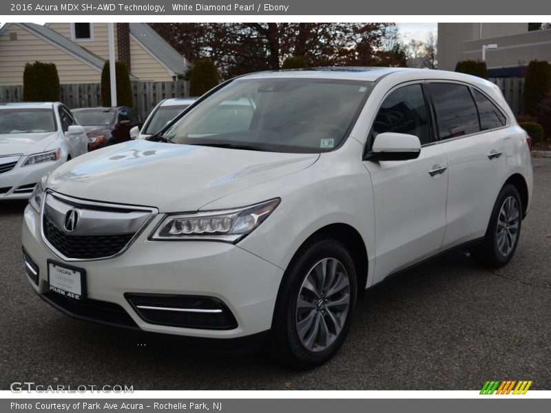 White Diamond Pearl / Ebony 2016 Acura MDX SH-AWD Technology