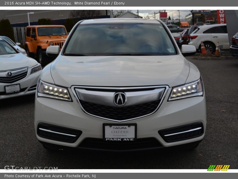 White Diamond Pearl / Ebony 2016 Acura MDX SH-AWD Technology