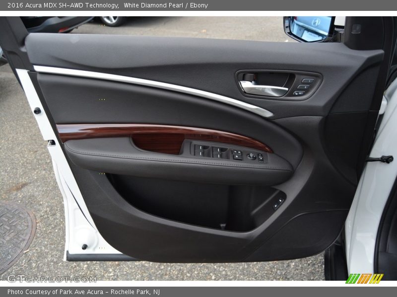 White Diamond Pearl / Ebony 2016 Acura MDX SH-AWD Technology